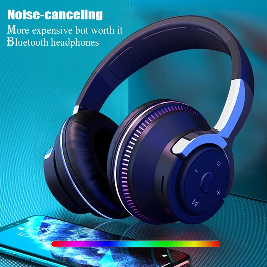 Bluetooth Headphones Head mounted Noise Reduction Wireless Headset for Phones PC Gaming Headsets - Image 4