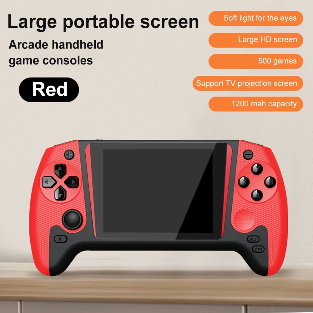 Retro Handheld Game Console 3.5inch LCD Screen Built-in 500 Games - Image 3