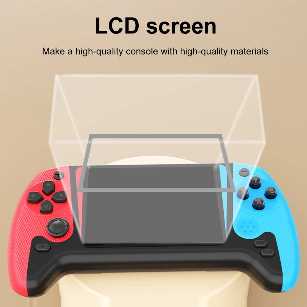 Retro Handheld Game Console 3.5inch LCD Screen Built-in 500 Games - Image 4