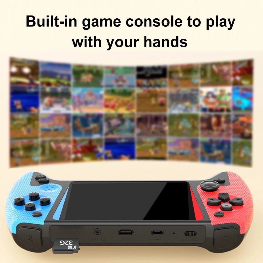Retro Handheld Game Console 3.5inch LCD Screen Built-in 500 Games - Image 6