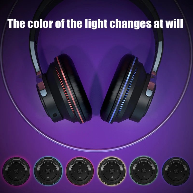 Bluetooth Headphones Head mounted Noise Reduction Wireless Headset for Phones PC Gaming Headsets - Image 5