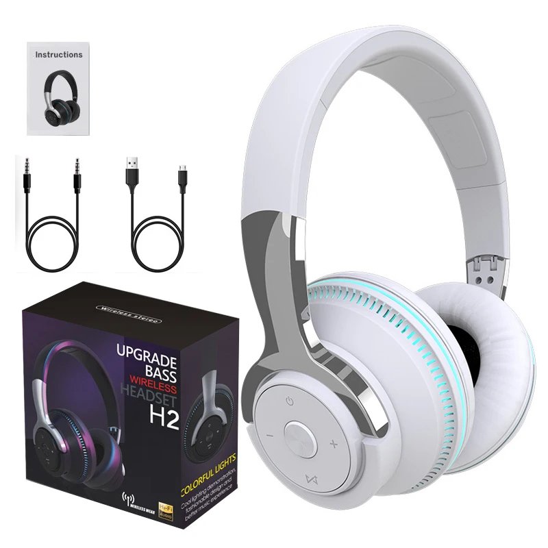 Bluetooth Headphones Head mounted Noise Reduction Wireless Headset for Phones PC Gaming Headsets - Image 7
